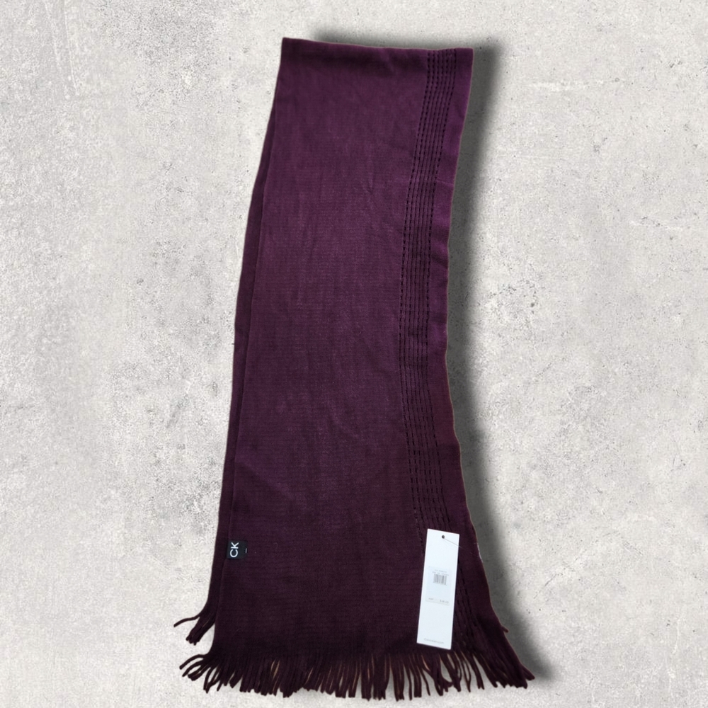 NWT Calvin Klein plum colored scarf